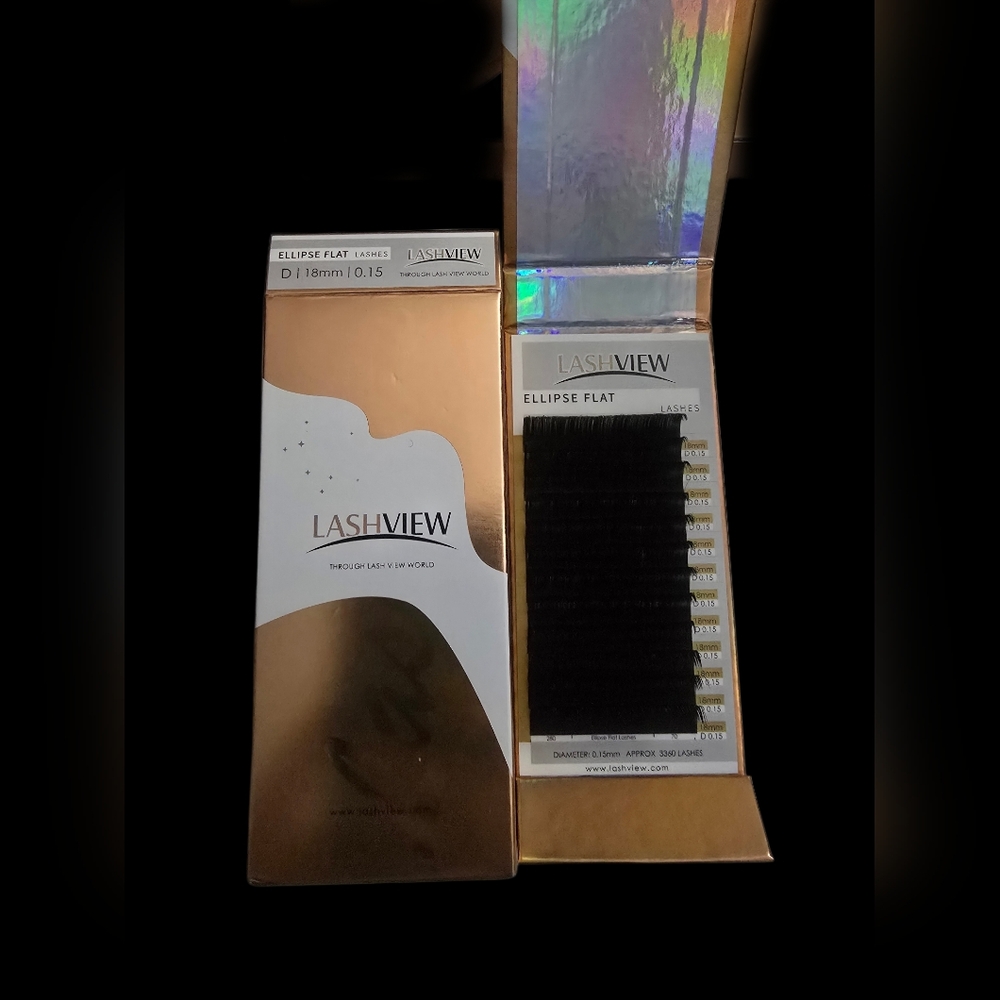 LashView Ellipse Flat Eyelash Extensions